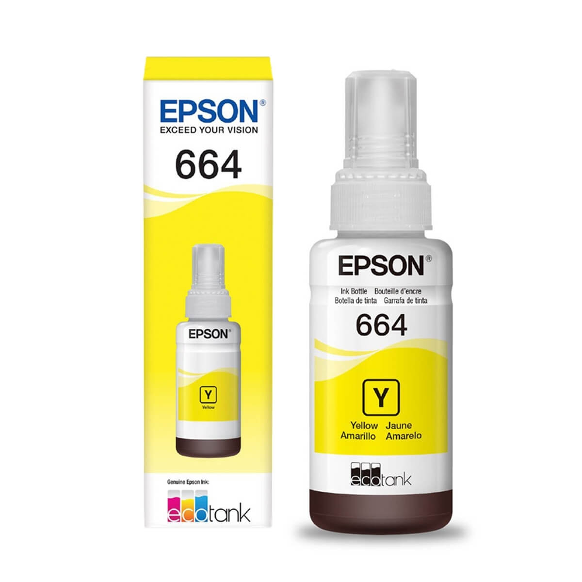 GARRAFA DE TINTA T664420-AL AMARELO 70 ML EPSON