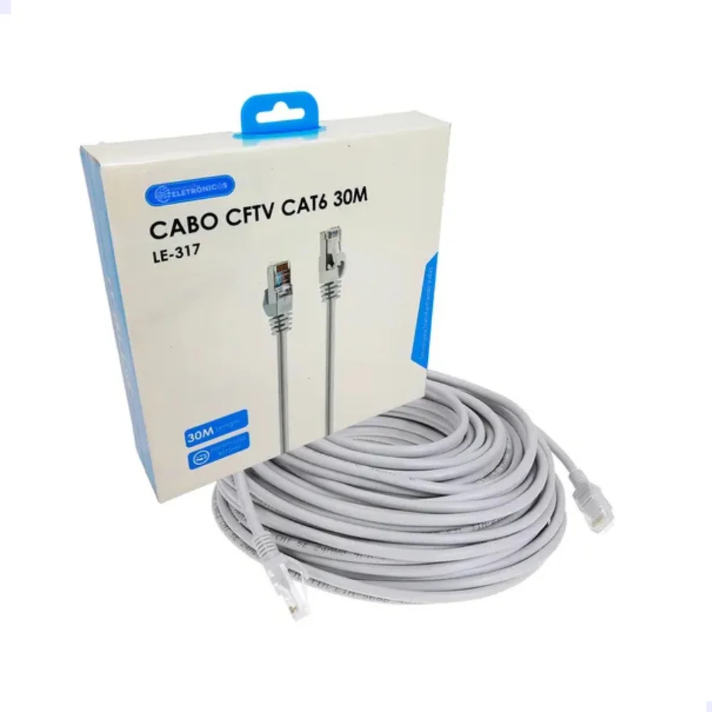 CABO DE REDE CAT6 30M LE-317 IT-BLUE