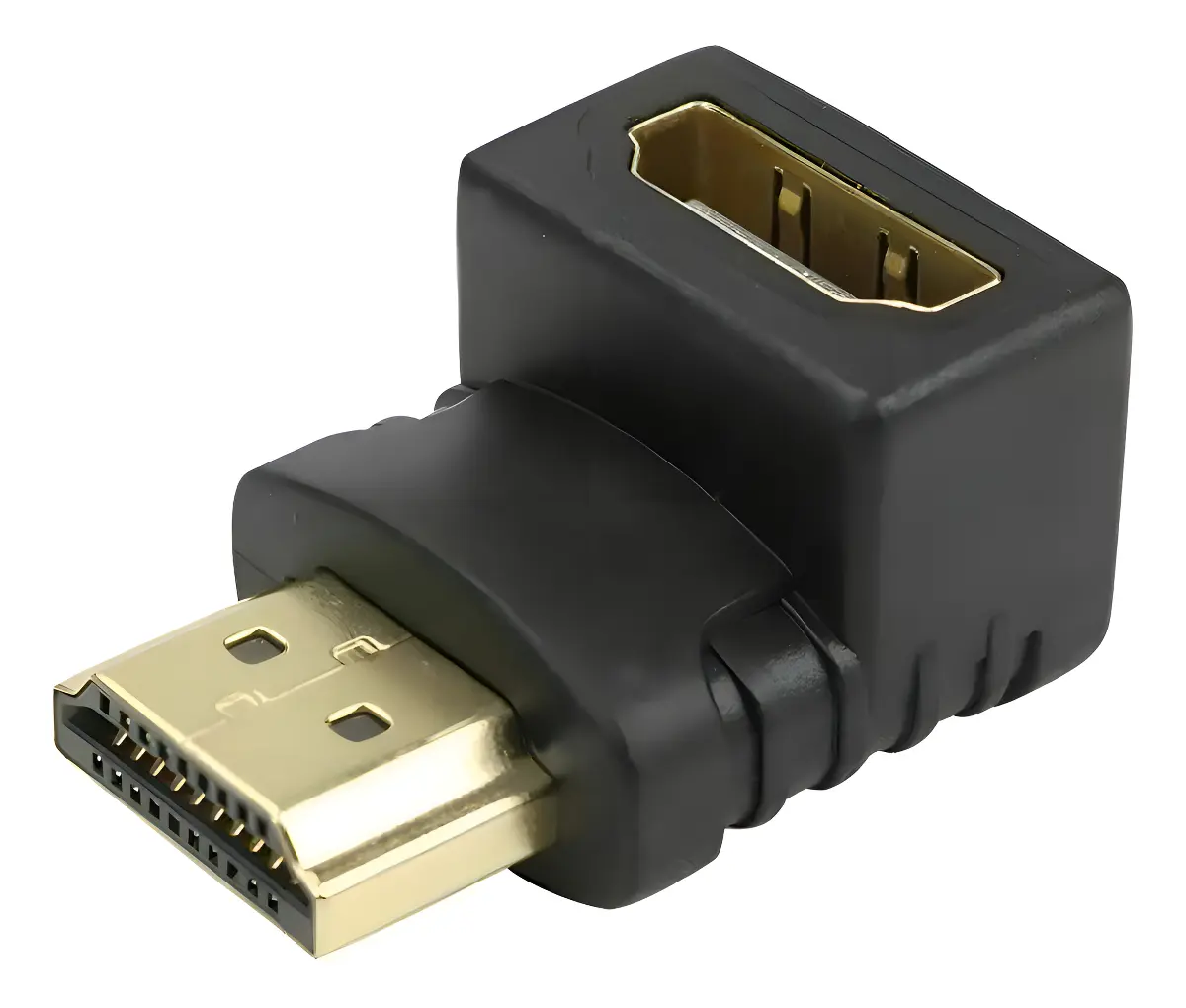 ADAPTADOR HDMI EM L MACHO-FÊMEA DIREITA AH004