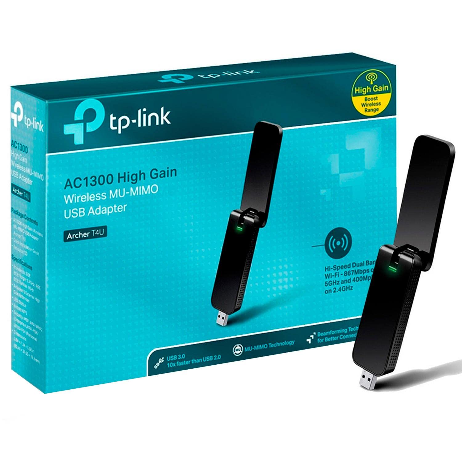 ADAPTADOR USB DUAL BAND WIRELESS AC1300 ARCHER T4U TP-LINK