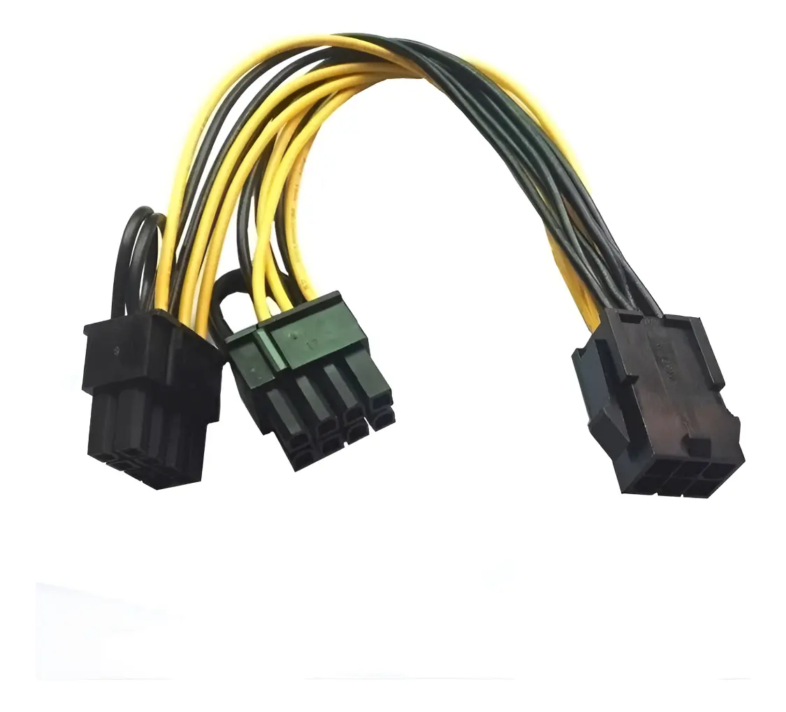 CABO ADAPTADOR DE ENERGIA MOLEX DE 8 PINOS (6+2FEMEA) X 6 PINOSMACHO P/ VIDEO PCI-E X16 2159