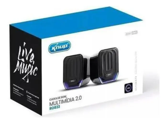 CAIXA DE SOM PC 12W KP-RO823 KNUP