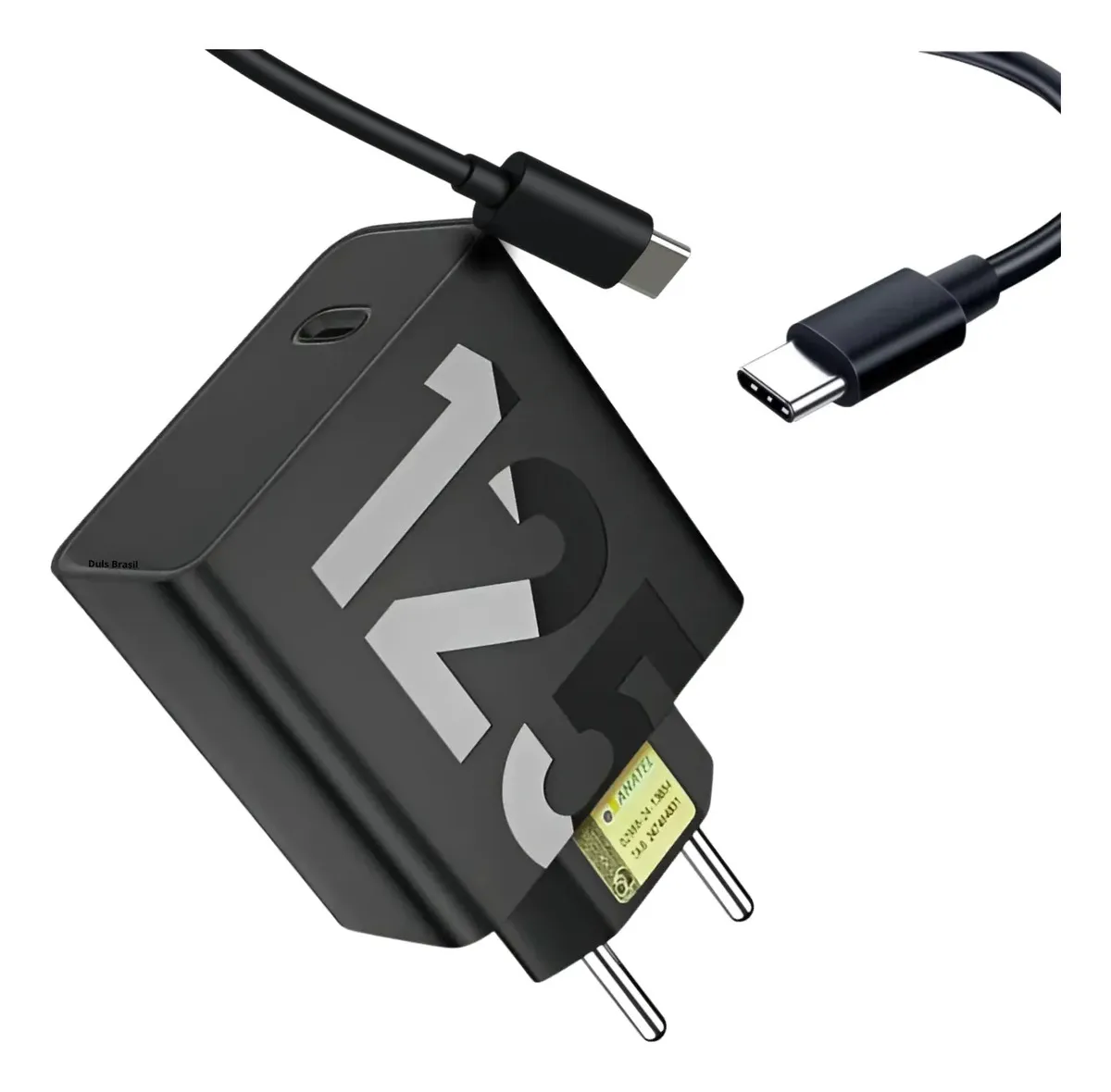 CARREGADOR DE CELULAR TIPO-C TURBO 125W USC+USB-C LE-627 A+C LEHMOX