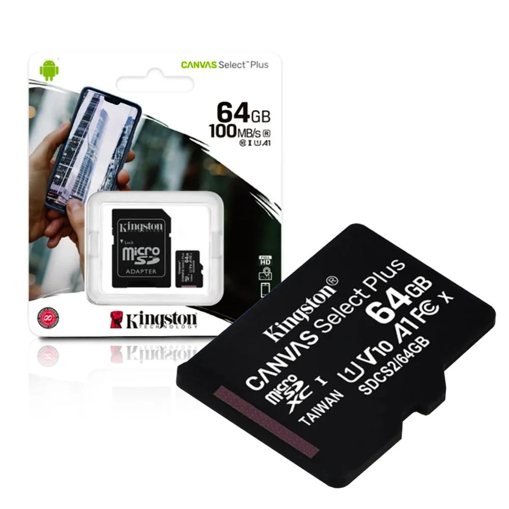 CARTÃO DE MEMÓRIA 64GB CLASS10 SDCS2/64GB 100MBS KINGSTON