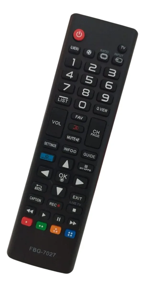 CONTROLE REMOTO TV SMART LG 3D LE-7027 SKY-7027