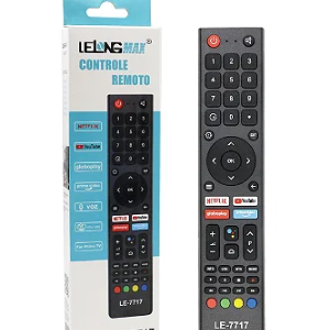 CONTROLE REMOTO SMART TV PHILCO COM COMANDO DE VOZ 4K NETFLIX/GLOBOPLAY/YOUTUBE/PRIME VIDEO LE-7717