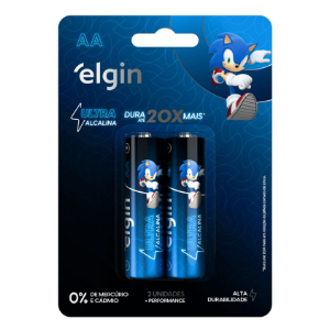 PILHA ULTRA ALCALINA AA 2 UNIDADES 82432 ELGIN