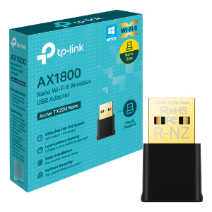 ADAPTADOR WIRELESS USB 3.0 TX20U NANO 574MBPS(2.4GHZ) 1201MBPS(5GHZ)DUALBAND WIFI 6 AX1800 TPLINK