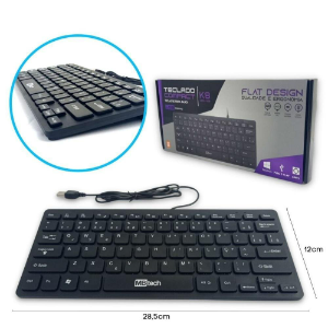 TECLADO USB MINI COMPACTO 7 TECLAS MULTIMIDIA GB54428 MBTECH