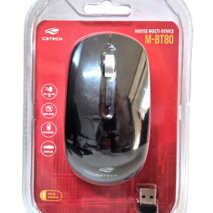MOUSE SEM FIO RECARREGÁVEL/BLUETOOTH M-BT80BK C3 TECH