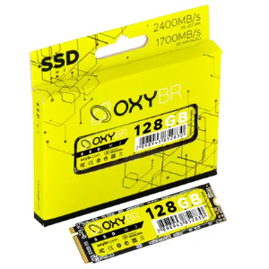 HD SSD M2 NVME 2400 128GB LEITURA 2.400MB/S GRAVAÇÃO 1.700MB/S OXYBR