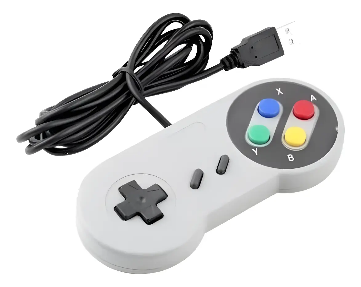 CONTROLE USBII6 SUPER NINTENDO SNES PC RETRO GAME
