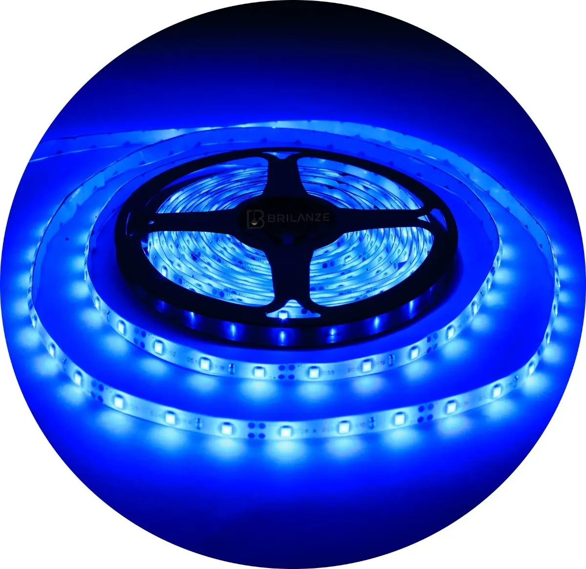 FITA DE LED AZUL NEON 3528 PROVA DAGUA 5M SAIDA 12V (5.5X2,1MM) 2A S/FONTE 2835-9