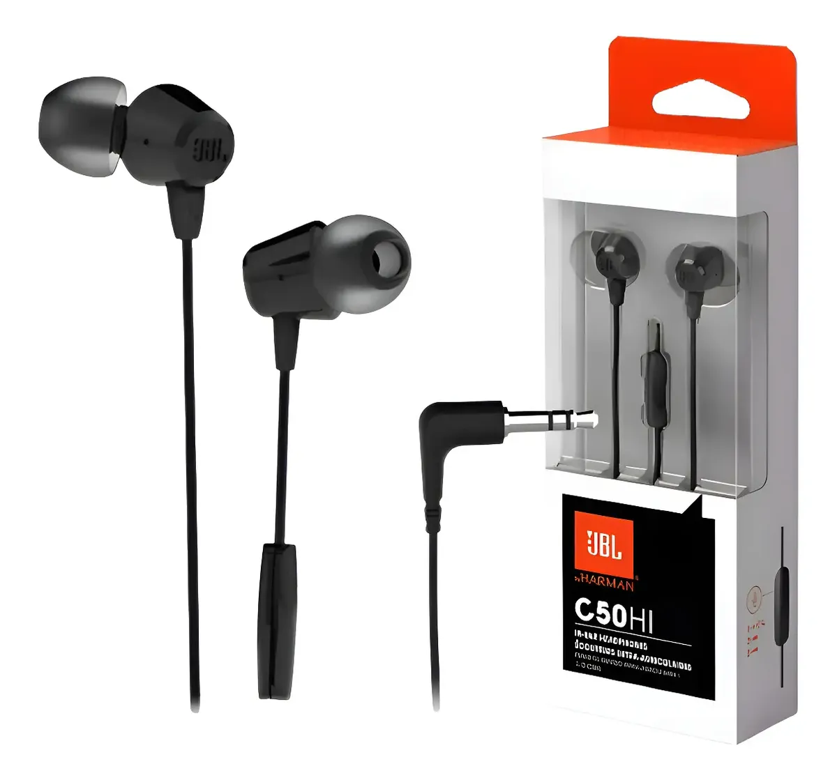 FONE DE OUVIDO AURICULAR HARMAN C50HI JBL BRANCO ORIGINAL