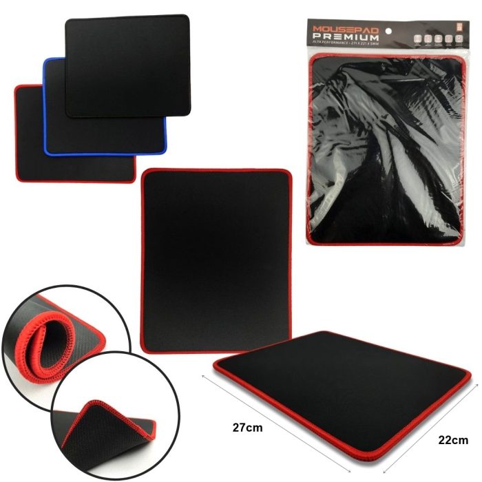 MOUSE PAD 271X221X5MM MBTECH BASE ANTIDERRAPANTE COM BORDA GB54356
