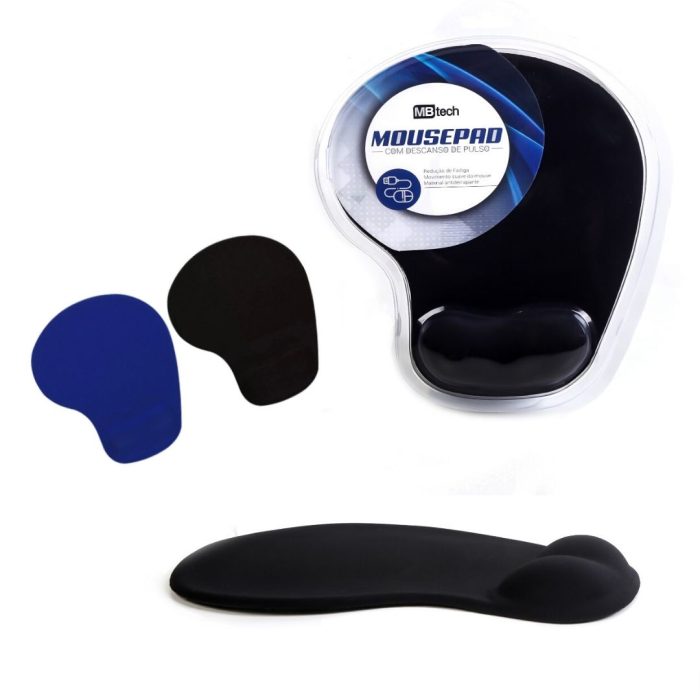 MOUSE PAD COM DESCANSO DE PULSO(EM GEL) E BASE ANTIDERRAPANTE MB84200/GB54200 MBTECH