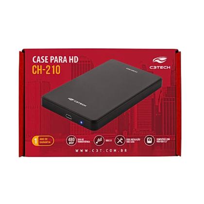 GAVETA PARA HD EXTERNO 2.5 USB 2.0 CH-210BK C3 TECH
