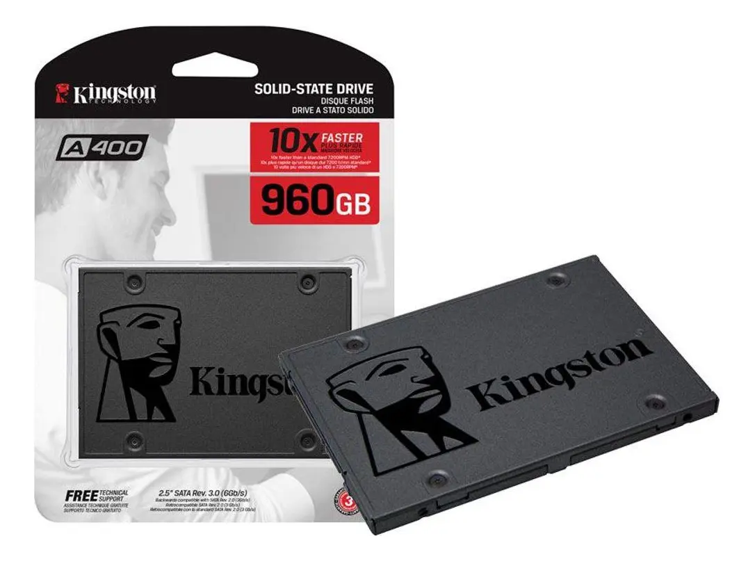 HD SSD 960 GB SATA 3 A400 SA400S37/960G KINGSTON
