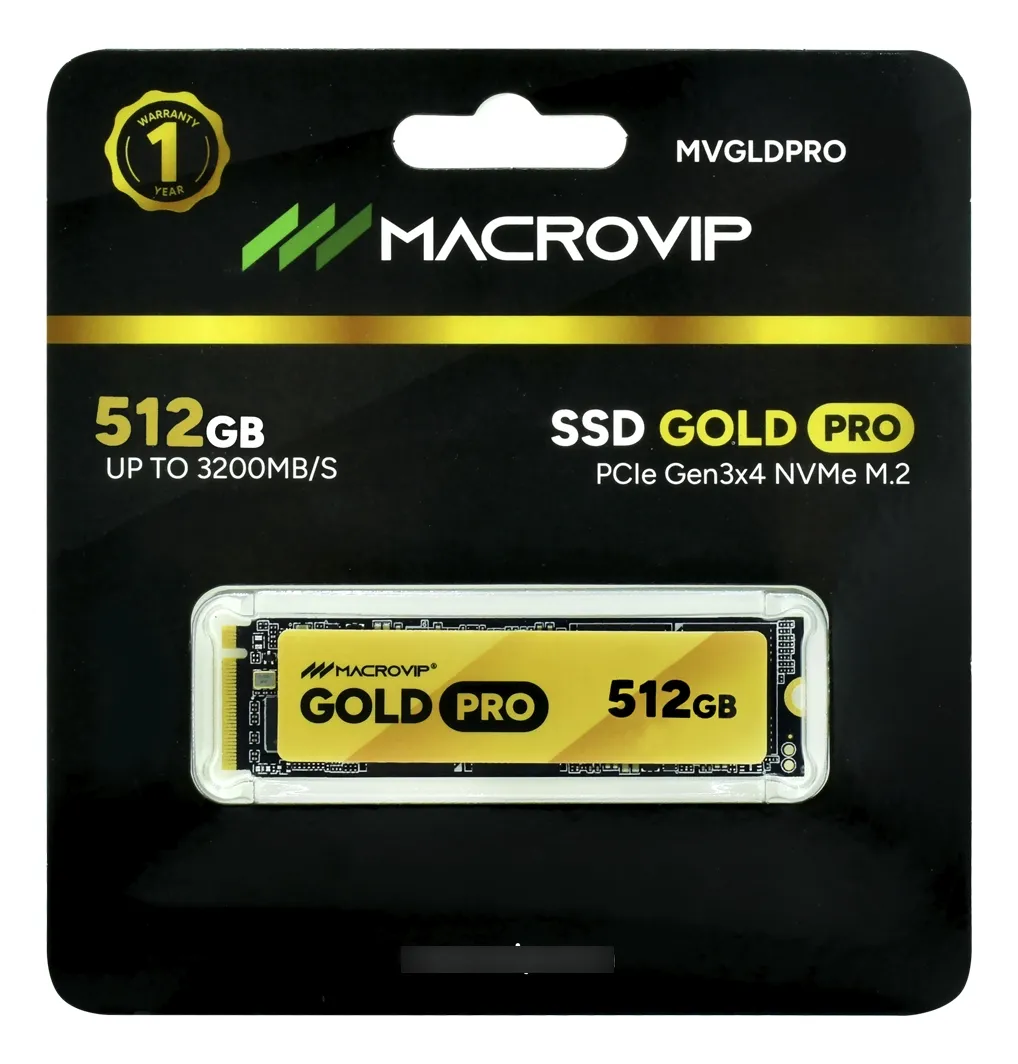 HD SSD M2 NVME 512GB MVGLD/512GB MACROVIP
