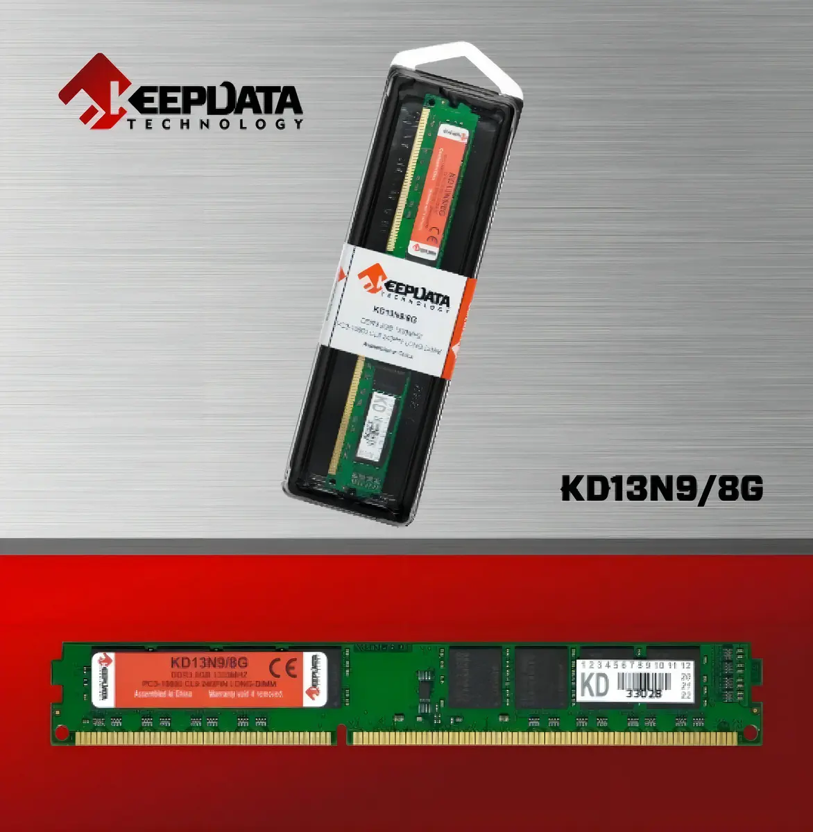 MEMORIA RAM 8GB DDR3 1333MHZ KD13N9/8G PC3-12800 CL9 240PIN KEEPDATA