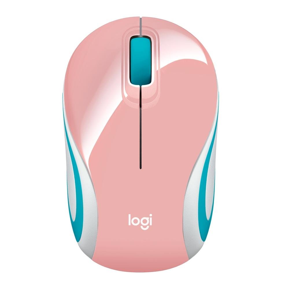 MINI MOUSE OPTICO WIRELESS M187 ROSA USB - LOGITECH