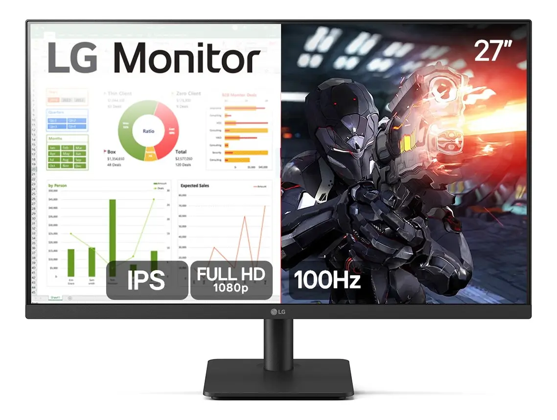 MONITOR GAMER IPS 100HZ 1MS 27" 27MS500 LG