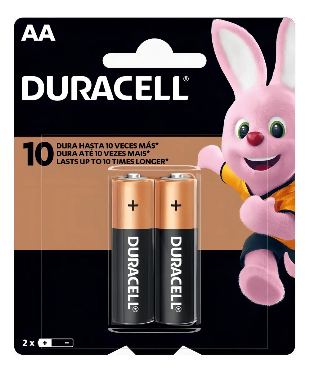 PILHA ALCALINA AA 1,5V BLISTER C/2 MN1500B2 DURACELL